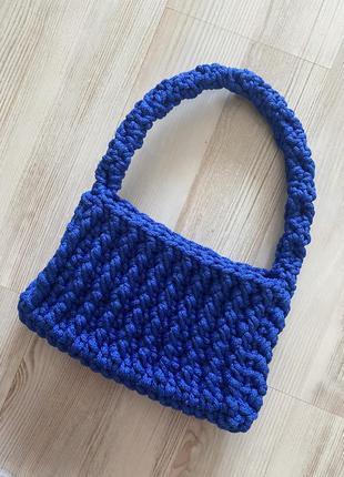 Вязаная сумка crochet bag handmade1 фото