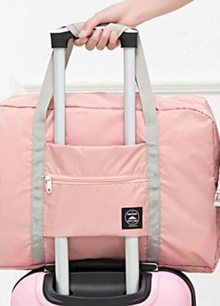 Розовая портативная дорожная сумка макси водонепроницаемый органайзер7 фото