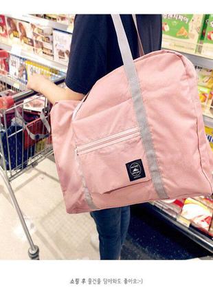 Розовая портативная дорожная сумка макси водонепроницаемый органайзер9 фото
