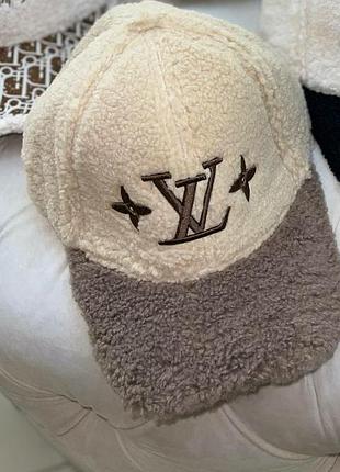 Кепка тепла люкс у стилі louis vuitton ⚜️⚜️⚜️