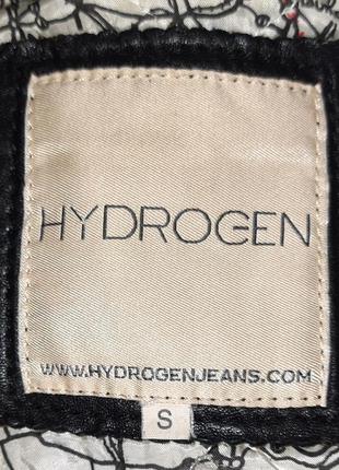 Жіноча шкіряна куртка-пілот hydrogen made in italy4 фото