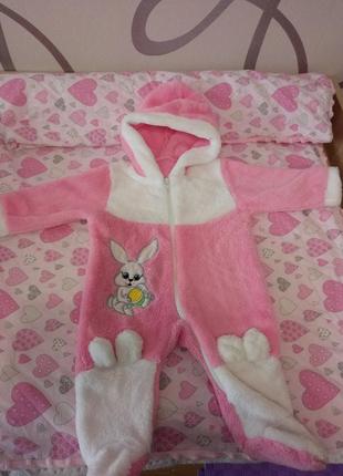 Человечек ,слип, комбинезон на малышку 6-9 мес