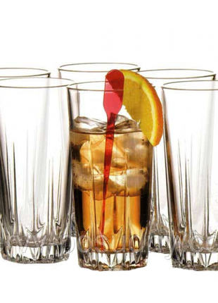 Набор высоких стаканов karat pasabahce