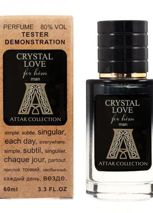 Attar collection crystal love for him tester lux, чоловічий, 60 мл