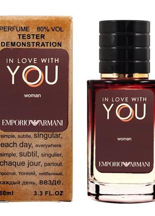 Emporio armani in love with you tester lux, женский, 60 мл1 фото