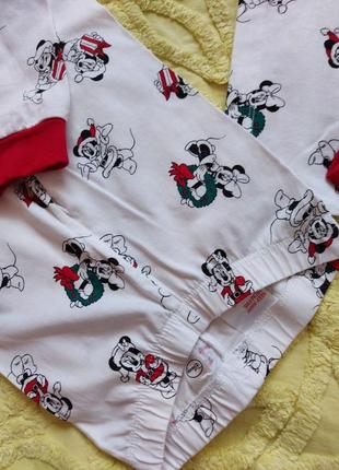 Новорічна піжама з мінні маус 2-3 роки6 фото