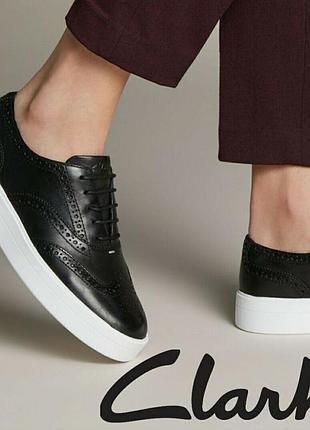 Женские броги оксворды clarks hero brogue туфли жіночі кларкс туфлі10 фото