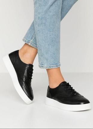 Женские броги оксворды clarks hero brogue туфли жіночі кларкс туфлі9 фото