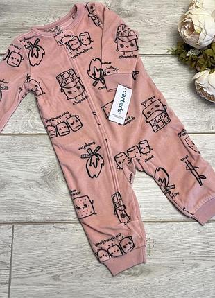 Флісовий сліп чоловічок ромпер carter’s картерс 12м 76 см