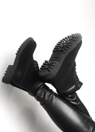 Жіночі черевики timberland black 2 зима / smb3 фото