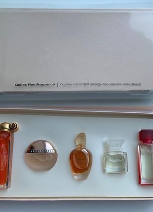 Рідкісний набір мініатюр парфумів givenchy organza, amarige, cerruti 1881, very valentino, arden beauty
