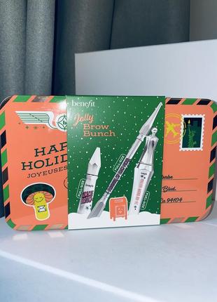Benefit jolly brow bunch eyebrow gels and eyebrow pencil gift set олівець для брів, гель для брів
