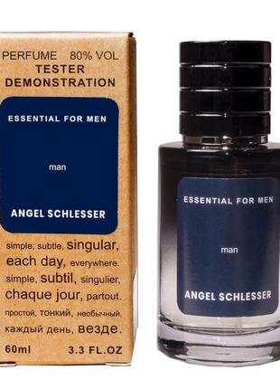 Angel schlesser essential for men tester lux, чоловічий, 60 мл