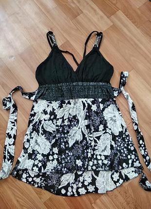 Туника на бретелях