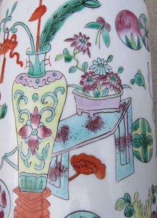 Стара китайська ваза кінця 19 поч. 20 століття. фарфор антикваріат6 фото