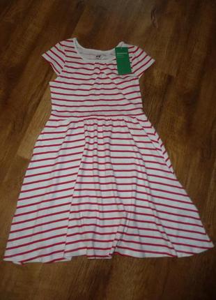 Новое котоновое платье на 6-8 лет h&m5 фото