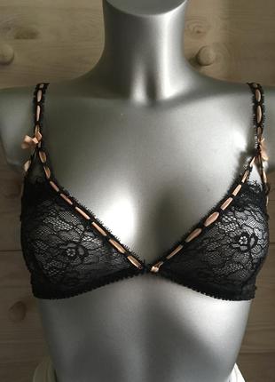 Красивый секси бралетт бюстик лифчик кружево реснички 75 b-c