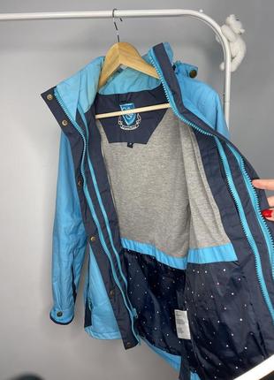Голуба лижна куртка4 фото