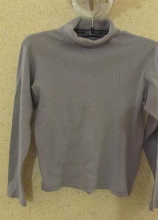 Гольф світло-сірий, на 10-12 років