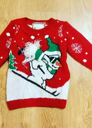 Новорічний светр 4-5років