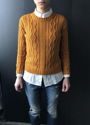 Горчичный свитер asos2 фото