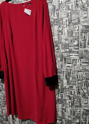 Нова міді сукня з оксамитовими манжетами від c&a.6 фото