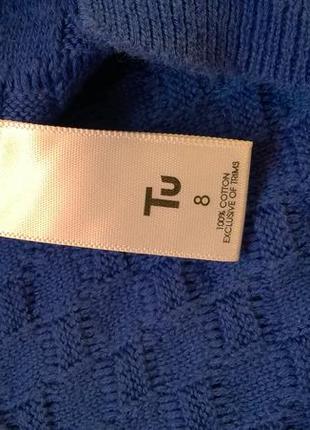 Красивая фиолетовая кофта на короткий рукав от tu/вязаная/фактурная-s5 фото