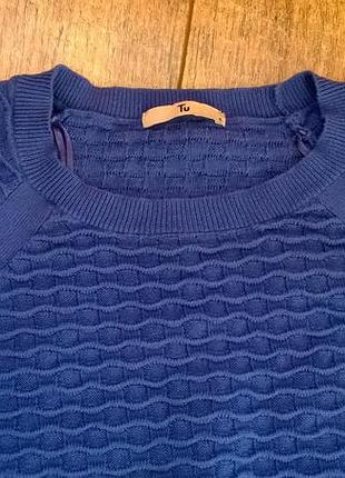 Красивая фиолетовая кофта на короткий рукав от tu/вязаная/фактурная-s3 фото