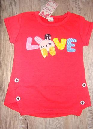 Стильная футболка для малышки. туника