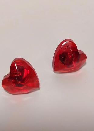 Сережки серце