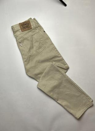 Джины levis 501 505 32/34 vintage вінтажні штани чоловічі джинси кремового