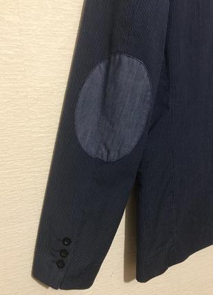 Оригинальный и стильный мужской пиджак в мелкую полоску в стиле casual4 фото