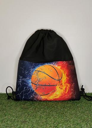 Набір шкільний рюкзак ,пенал ,сумка для спорту ,бананка баскетбол7 фото