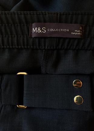 Новые зауженные брюки с высокой посадкой  сзади комфортная талия mark's and spencer 22 uk