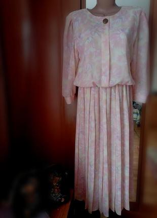 🌹винтажное платье 🌹ніжна вінтажна сукня міді4 фото