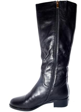 Новые сапоги женские зимние кожаные черные berkonty со скидкой5 фото