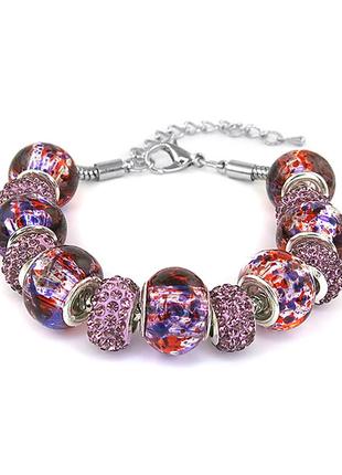 Браслет austrian crystal & murano glass, swarovski