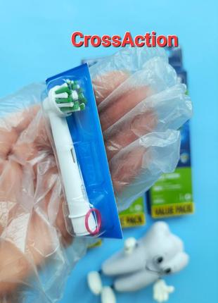 Oral-b crossaction! сменные насадки! оригинальные! набор 8шт.!5 фото