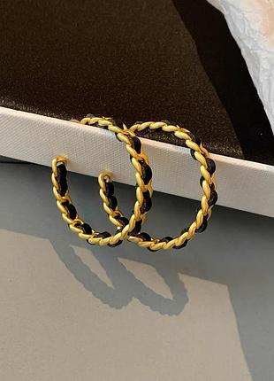 Серьги в стиле chanel
