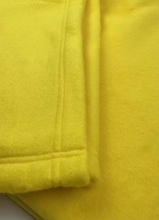 Плед флисовый сomfort тм emily желтый 150х150 см5 фото