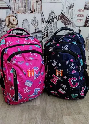 Рюкзак для девочек школьный сумка портфель с листиками1 фото
