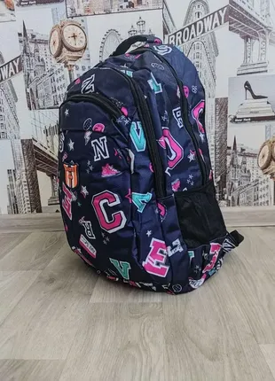 Рюкзак для девочек школьный сумка портфель с листиками3 фото