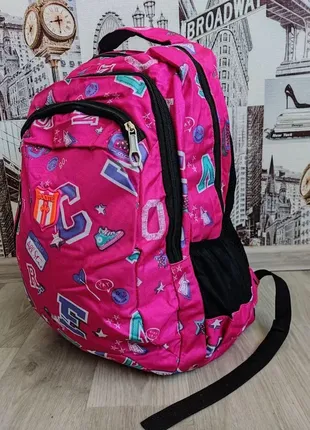 Рюкзак для девочек школьный сумка портфель с листиками4 фото