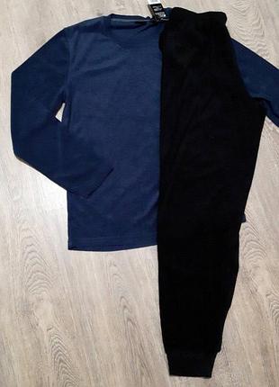 Мужская махровая пижама домашний костюм livergy германия m-l