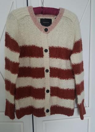 Теплый кардиган кофта свитер джемпер из шерсти и альпаки maison scotch4 фото