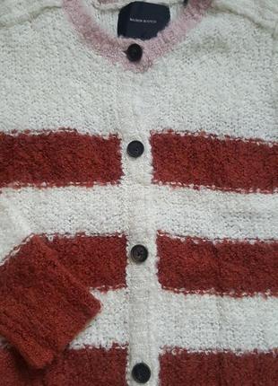 Теплый кардиган кофта свитер джемпер из шерсти и альпаки maison scotch6 фото