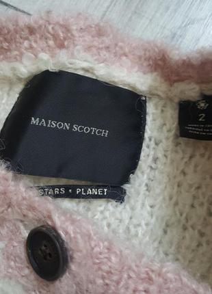 Теплый кардиган кофта свитер джемпер из шерсти и альпаки maison scotch7 фото
