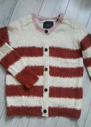 Теплый кардиган кофта свитер джемпер из шерсти и альпаки maison scotch2 фото