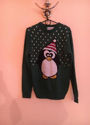 Новорічний різдвяний святковий светр светрик кофта кофтинка зимовий