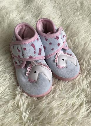 Тапочки з єдинорогом 23 розмір